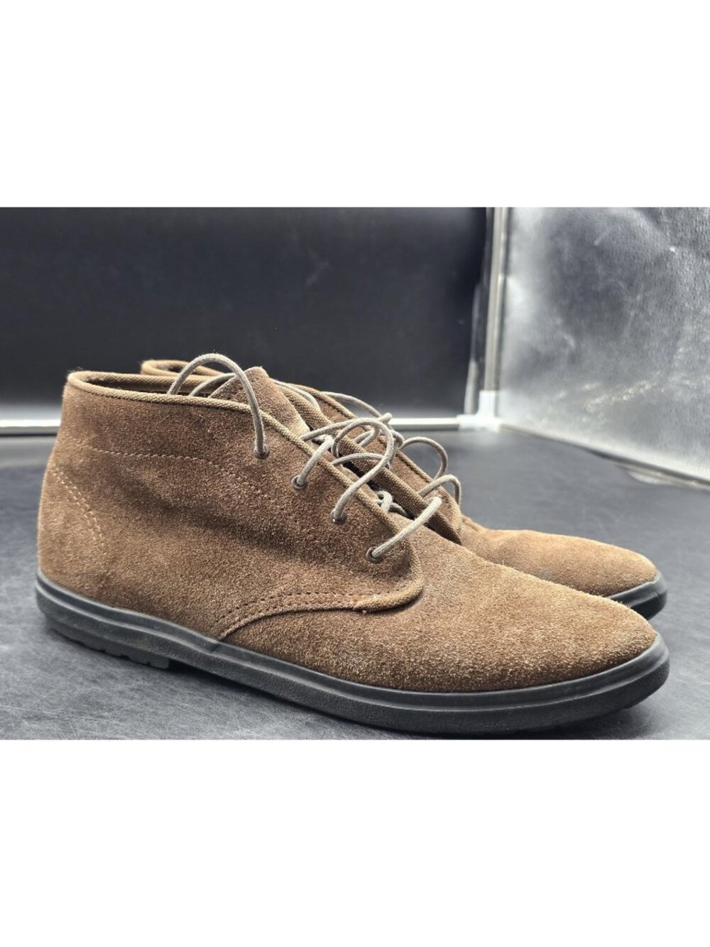 Vintage Keds Boots Womens Size 6.5 Brown Suede Chukka Ankle Lace Up Casual